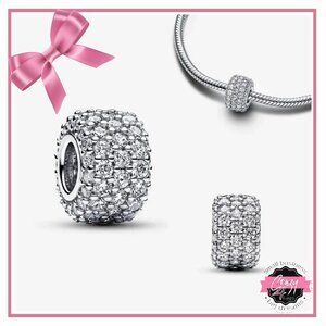 Sparkling Pavé Triple-row Charms (ONE)